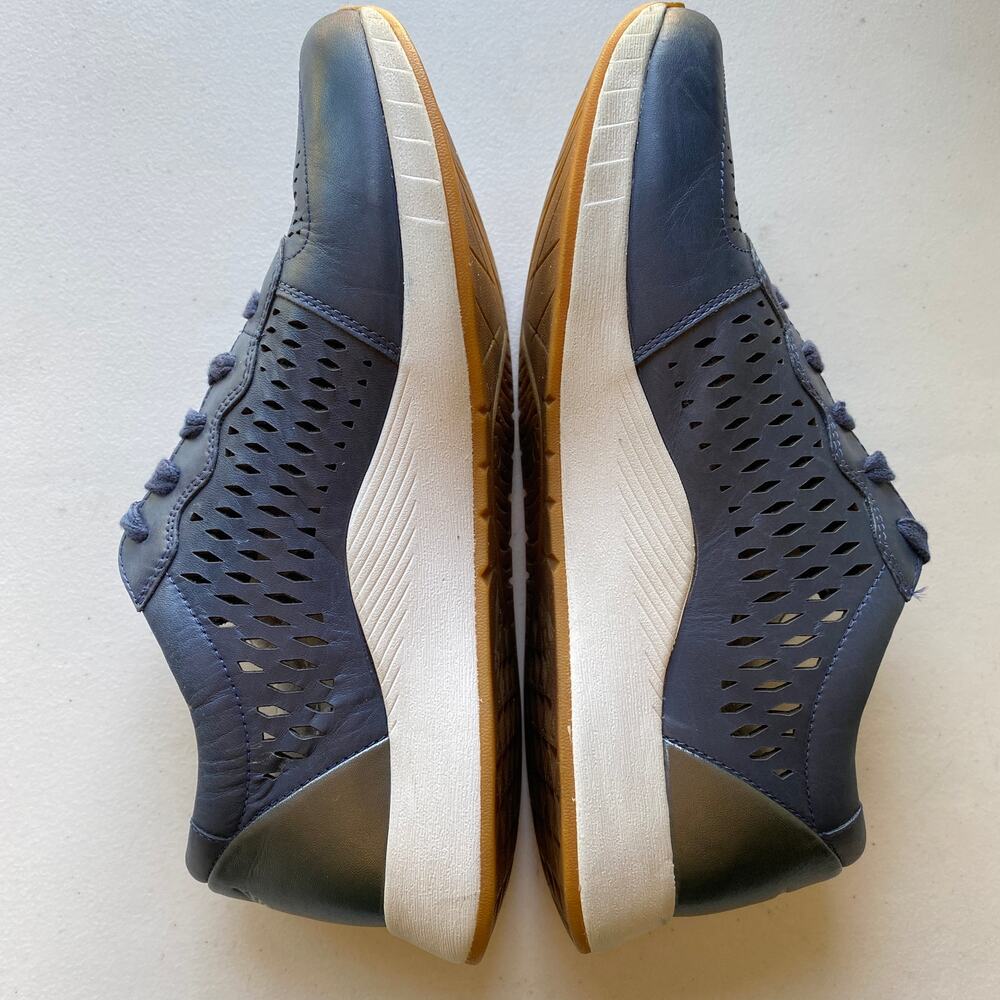 Dansko Charlie Navy Blue White Perforated Leather Sneaker EU41 Wmn US 10.5-11 - Picture 9 of 16
